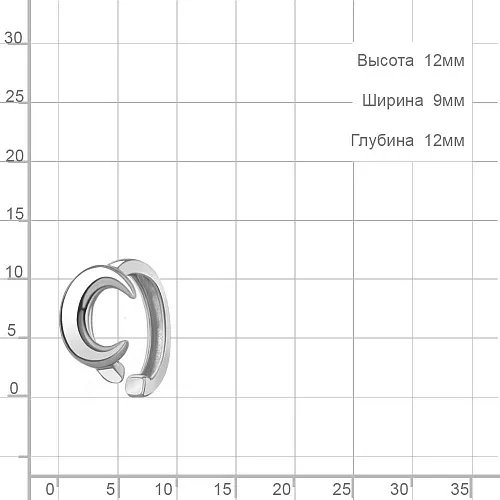 34108 Серьга из Серебра