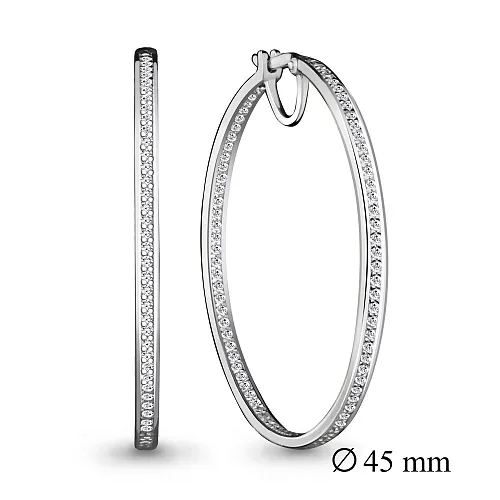 42429А Серьги из Серебра с фианитами