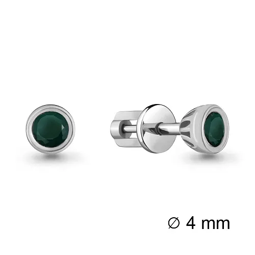4407109 Серьги из Серебра с агатами