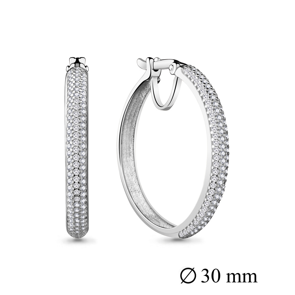 42436А Серьги из Серебра с фианитами