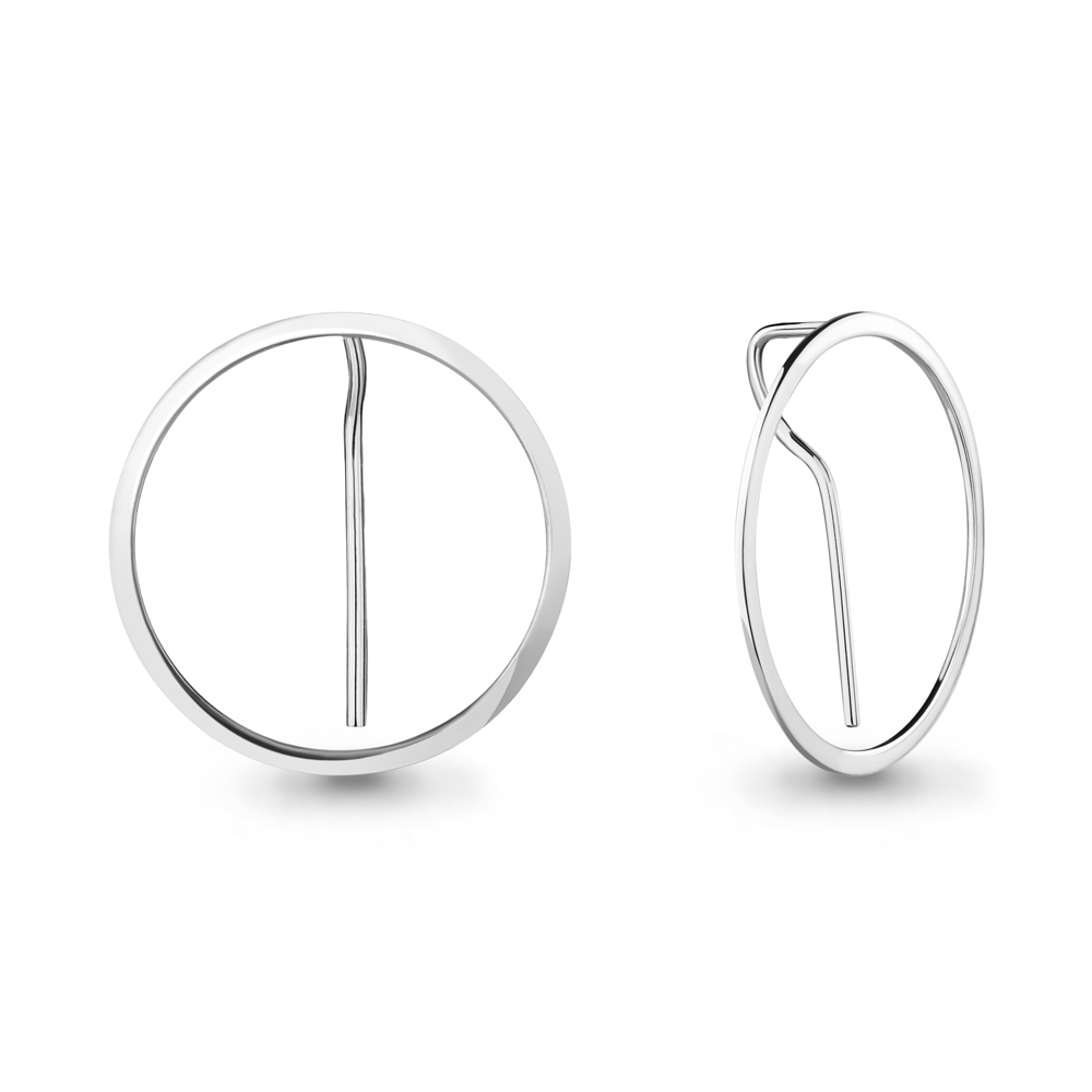 36054 Серьги из Серебра из коллекции "Geometry"