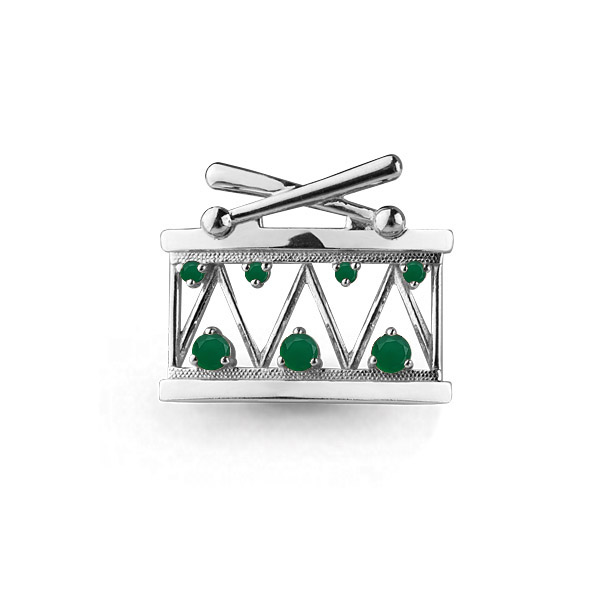 7269609 Брошь из Серебра с агатами из коллекции "Jazz"