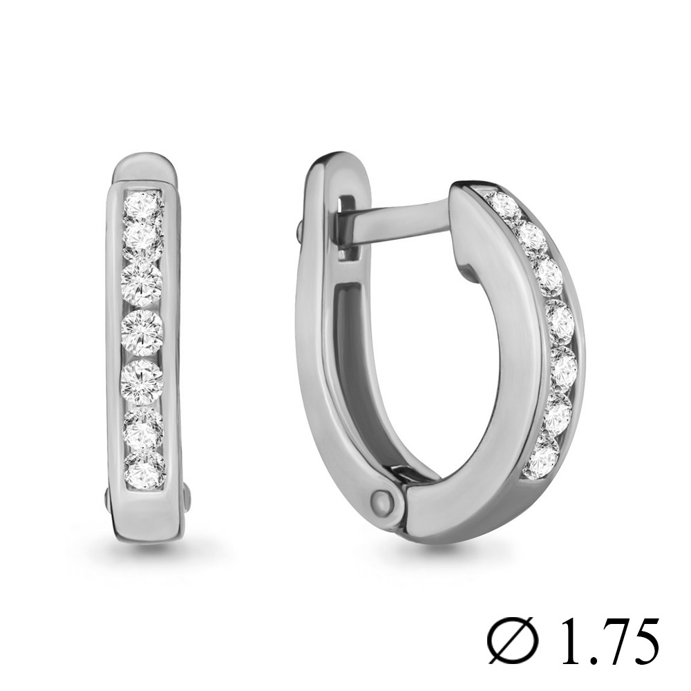 940571 Серьги из Золота с бриллиантами из коллекции "Дежавю"