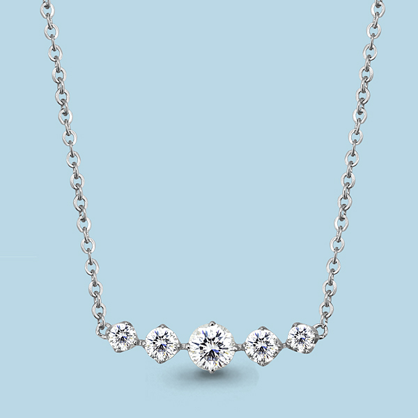 73521 Колье из Серебра с фианитами