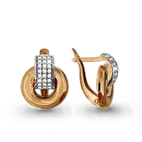41959А Серьги из Золота с фианитами