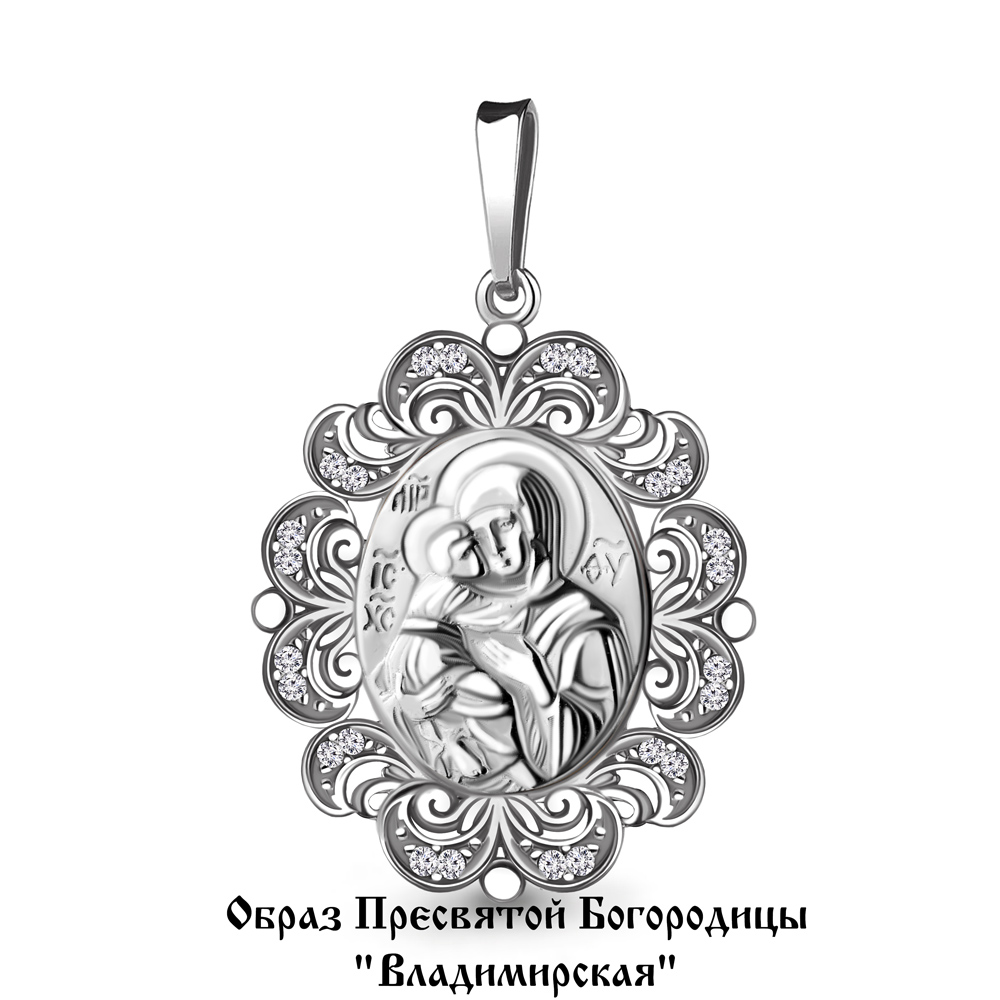 20413А Подвеска из Серебра с фианитами