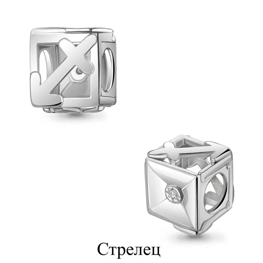 020114 Подвеска из Серебра с бриллиантом