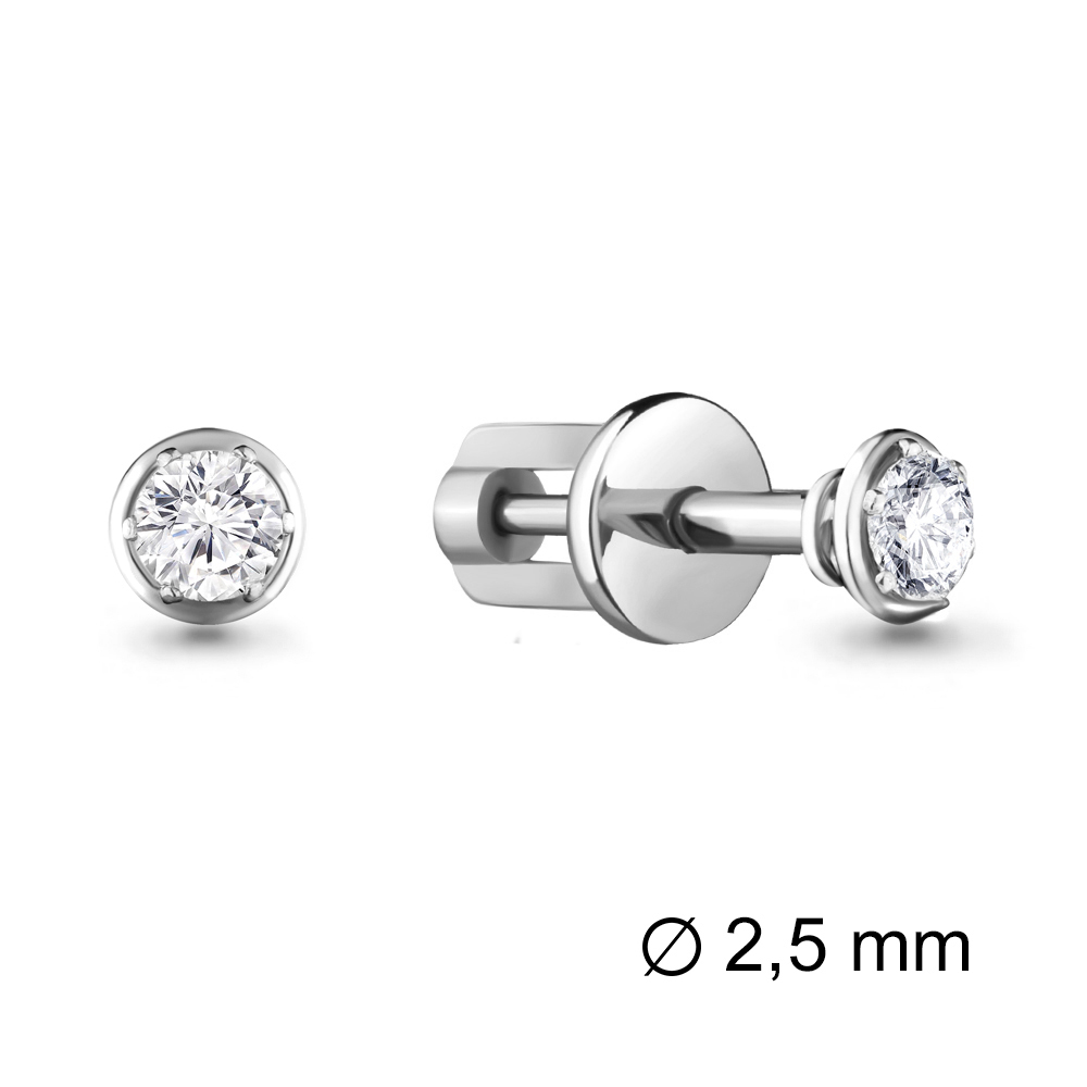 941358 Серьги из Золота с бриллиантами