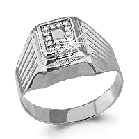 62094А Кольцо из Серебра с фианитами