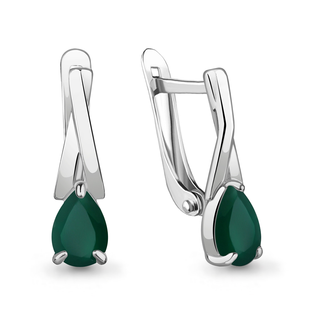 4782409 Серьги из Серебра с агатами