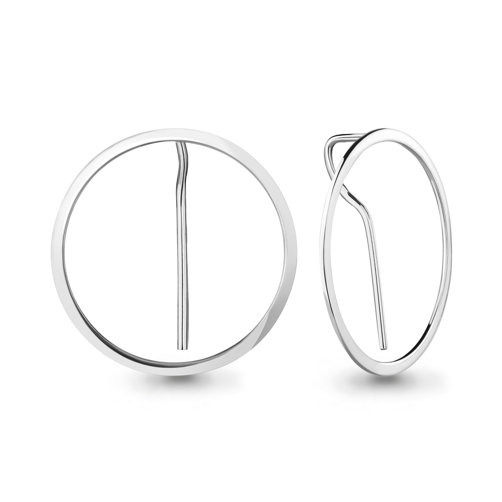 36090 Серьги из Серебра из коллекции "Geometry"
