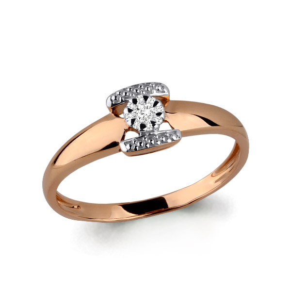 962990к Кольцо из Золота с бриллиантами из коллекции "Elegance"