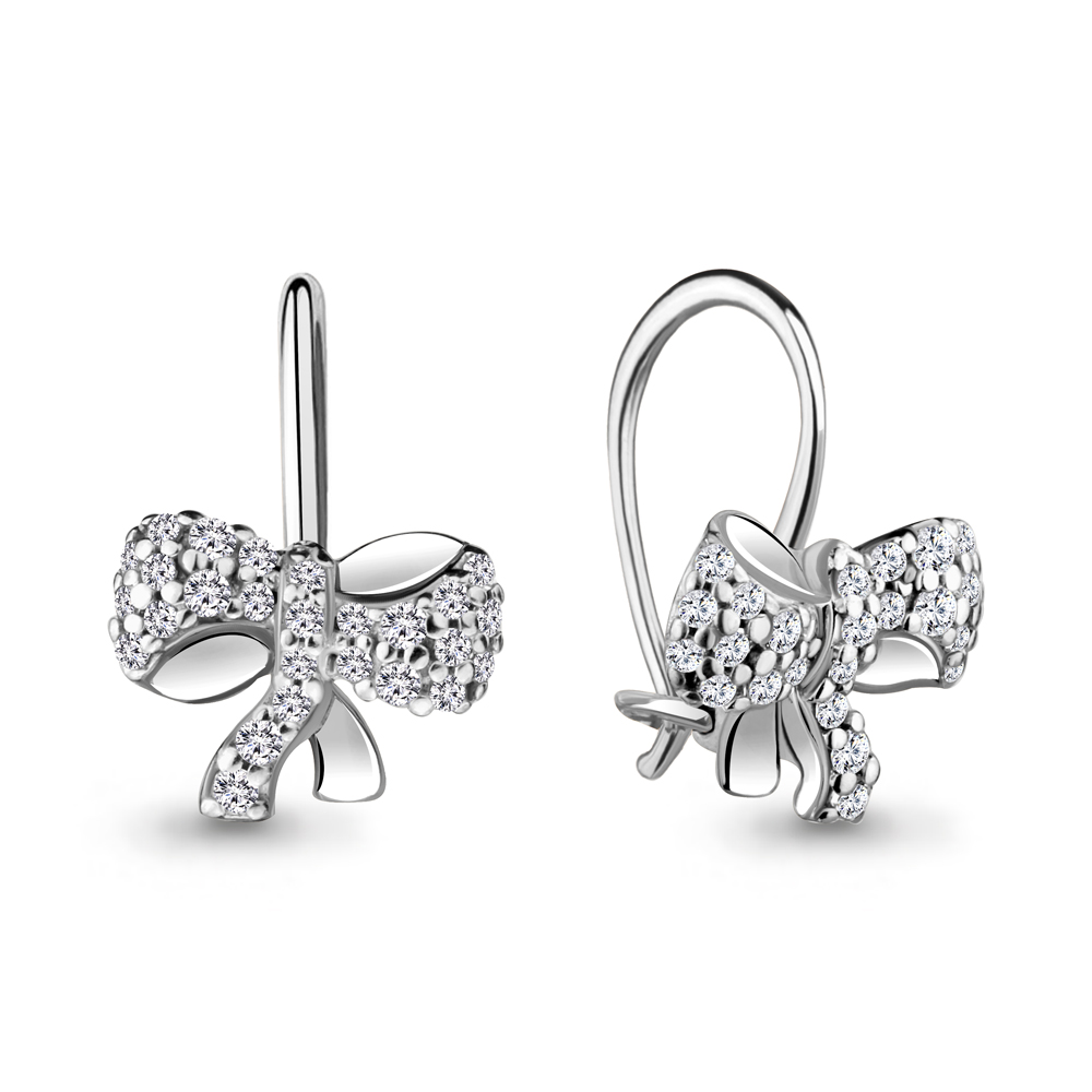40979А Серьги из Серебра с фианитами из коллекции "Happy"