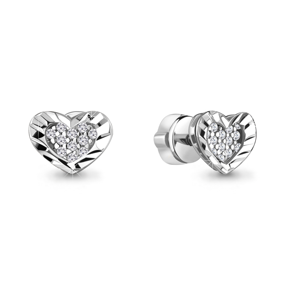 41654А Серьги из Серебра с фианитами