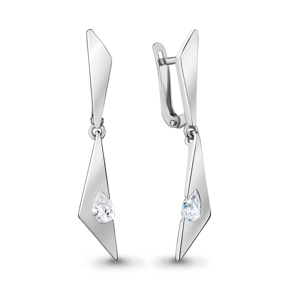 48460 Серьги из Серебра с фианитами