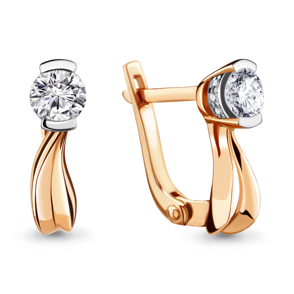 941200Ак Серьги из Золота с бриллиантами из коллекции "Elegance"
