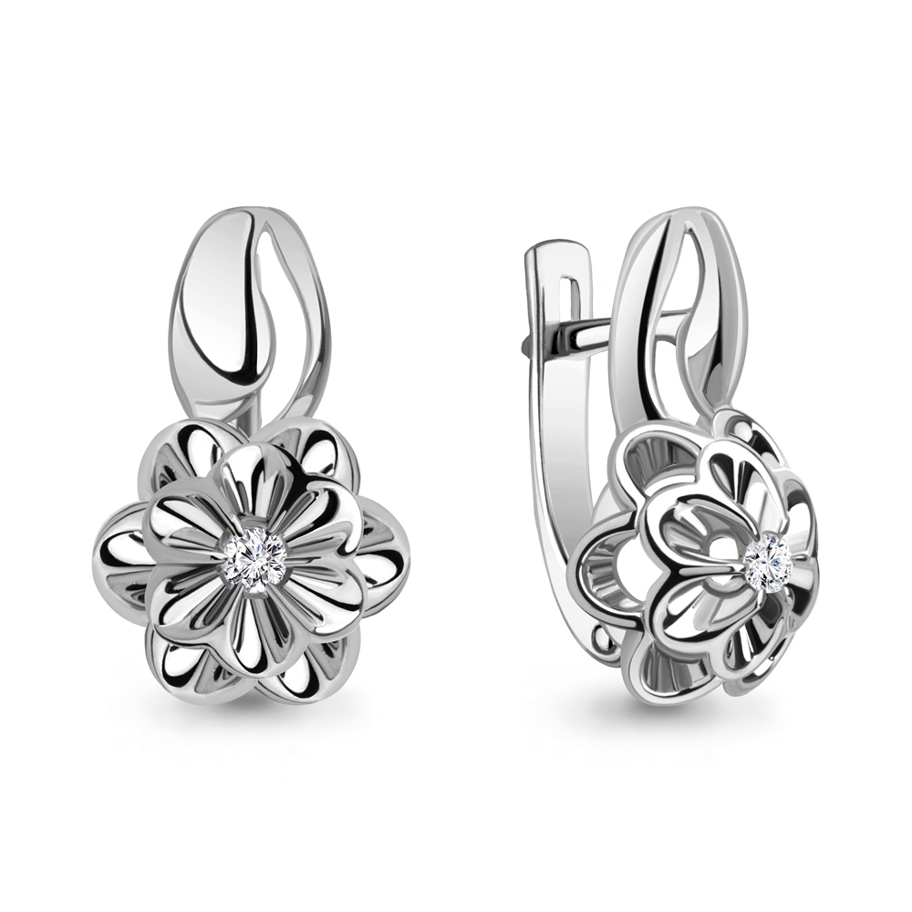 943001 Серьги из Золота с бриллиантами