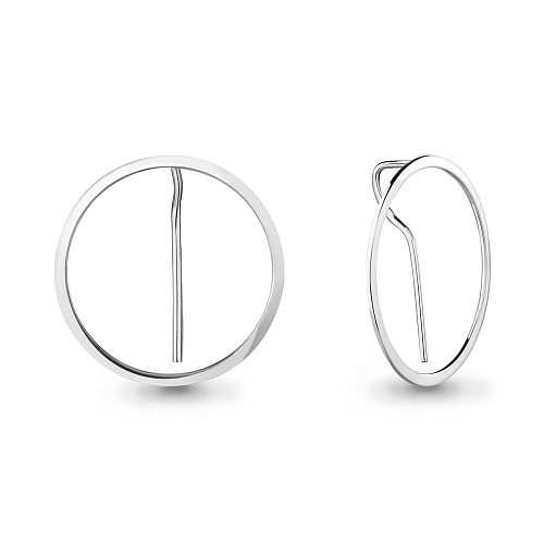 36054 Серьги из Серебра из коллекции "Geometry"