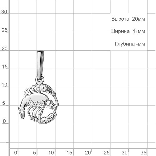 10170 Подвеска из Серебра