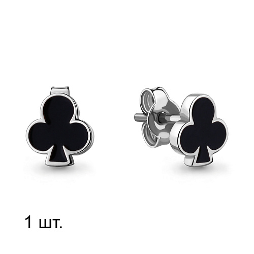 33541 Серьга из Серебра с эмалью