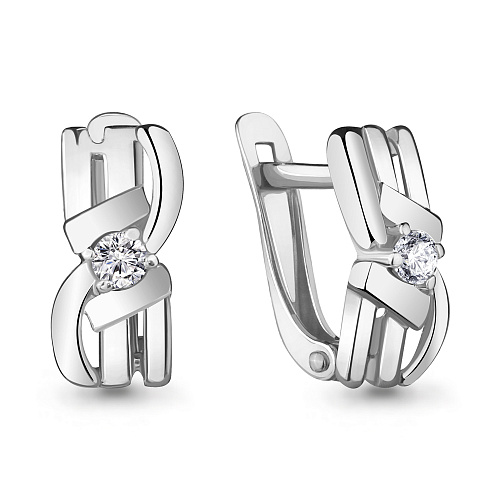 46857 Серьги из Серебра с фианитами