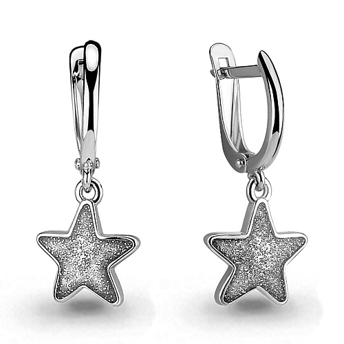 33167 Серьги из Серебра с эмалью из коллекции "Happy"